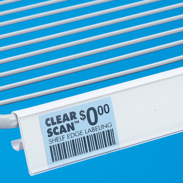 Label strip for wire shelving in coolers & freezers