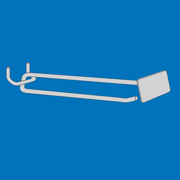 Flip scan metal plate label holder